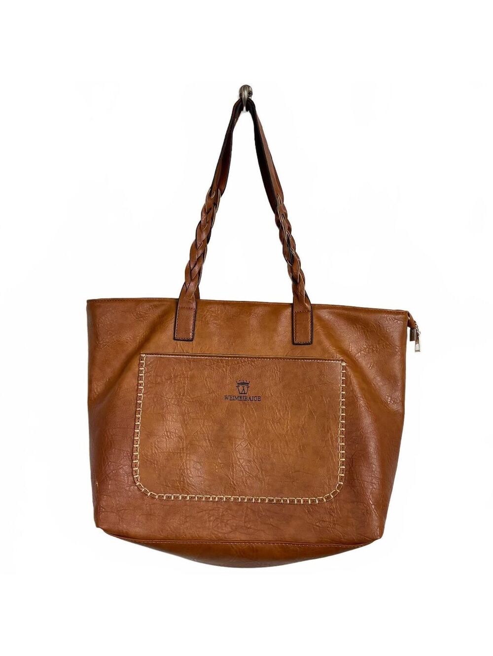 Weimeibaige Brown shoulder Bag gold hardware